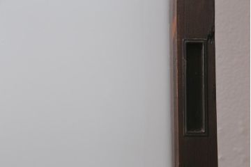 アンティーク建具　激レア!　昭和初期　すりガラス　凝ったデザインが目を引く美しいガラス戸1枚(建具、窓、引き戸)(R-041237)