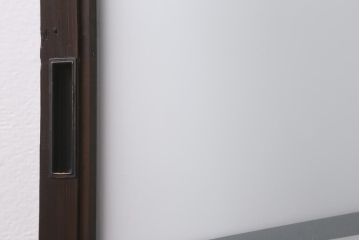 アンティーク建具　激レア!　昭和初期　すりガラス　凝ったデザインが目を引く美しいガラス戸1枚(建具、窓、引き戸)(R-041237)