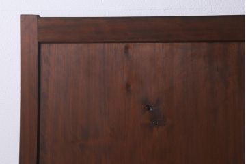 アンティーク建具　和製アンティーク　昭和初期　存在感のある佇まいが魅力の板戸2枚セット(建具、引き戸)(R-041238)