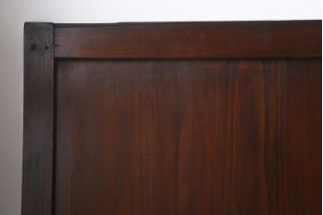 アンティーク建具　和製アンティーク　大正期　木の味わい深さが魅力の帯戸4枚セット(板戸、引き戸、建具)(R-041241)