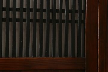 アンティーク建具　和製アンティーク　大正期　木の味わい深さが魅力の帯戸4枚セット(板戸、引き戸、建具)(R-041241)
