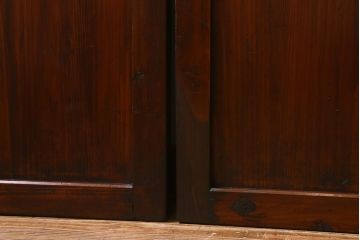 アンティーク建具　和製アンティーク　大正期　木の味わい深さが魅力の帯戸4枚セット(板戸、引き戸、建具)(R-041241)