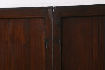 アンティーク建具　和製アンティーク　大正期　木の味わい深さが魅力の帯戸4枚セット(板戸、引き戸、建具)(R-041241)