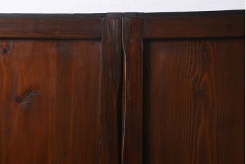 アンティーク建具　和製アンティーク　大正期　木の味わい深さが魅力の帯戸4枚セット(板戸、引き戸、建具)(R-041241)