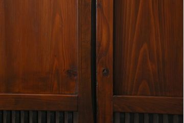 アンティーク建具　和製アンティーク　大正期　木の味わい深さが魅力の帯戸4枚セット(板戸、引き戸、建具)(R-041241)