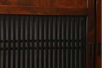 アンティーク建具　和製アンティーク　大正期　木の味わい深さが魅力の帯戸4枚セット(板戸、引き戸、建具)(R-041241)