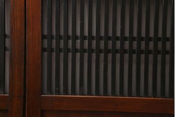 アンティーク建具　和製アンティーク　大正期　木の味わい深さが魅力の帯戸4枚セット(板戸、引き戸、建具)(R-041241)