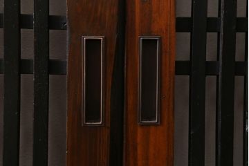 アンティーク建具　和製アンティーク　大正期　木の味わい深さが魅力の帯戸4枚セット(板戸、引き戸、建具)(R-041241)