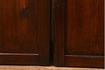 アンティーク建具　和製アンティーク　大正期　木の味わい深さが魅力の帯戸4枚セット(板戸、引き戸、建具)(R-041241)