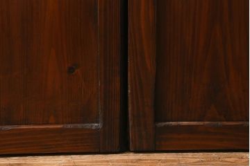 アンティーク建具　和製アンティーク　大正期　木の味わい深さが魅力の帯戸4枚セット(板戸、引き戸、建具)(R-041241)