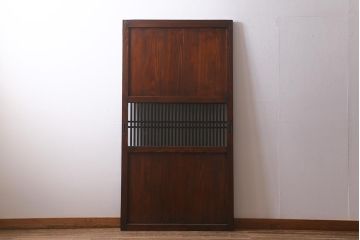 アンティーク建具　和製アンティーク　大正期　木の味わい深さが魅力の帯戸1枚(板戸、引き戸、建具)(R-041242)