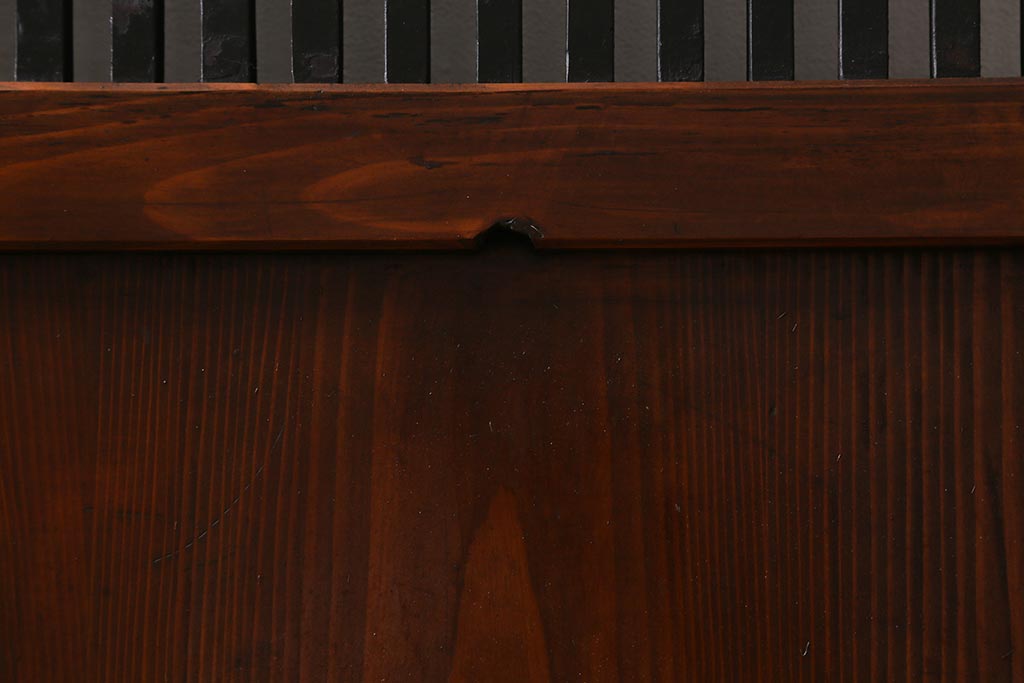 アンティーク建具　和製アンティーク　大正期　木の味わい深さが魅力の帯戸1枚(板戸、引き戸、建具)(R-041242)