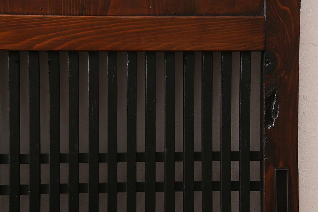 アンティーク建具　和製アンティーク　大正期　木の味わい深さが魅力の帯戸1枚(板戸、引き戸、建具)(R-041242)