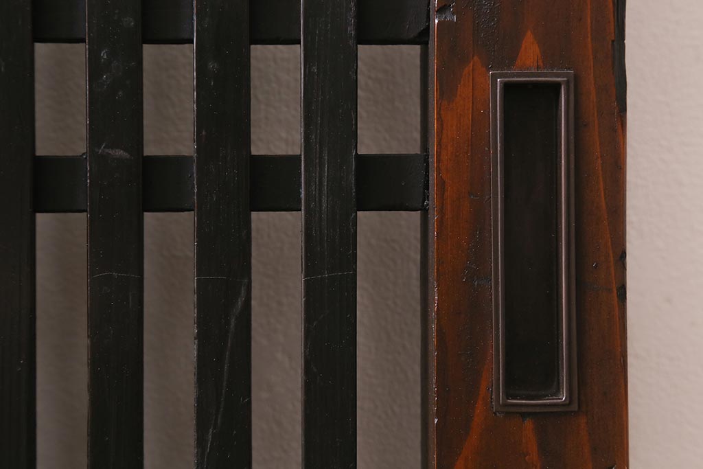 アンティーク建具　和製アンティーク　大正期　木の味わい深さが魅力の帯戸1枚(板戸、引き戸、建具)(R-041242)