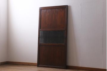 アンティーク建具　和製アンティーク　大正期　木の味わい深さが魅力の帯戸1枚(板戸、引き戸、建具)(R-041242)