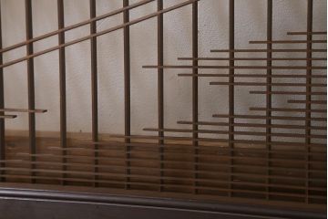 アンティーク建具　和製アンティーク　昭和中期　両面ガラス　繊細な組子が目を引く欄間(明かり取り、明り取り)(R-041243)