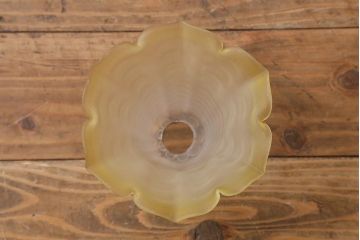 ヴィンテージ照明　フランスビンテージ　イエローがかわいい小振りなペンダントライト(天井照明、シェード、吊り下げ照明)(R-041257)