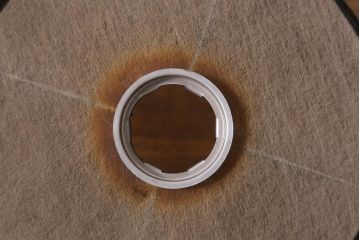 ビンテージ照明　レア!　レトロなシェードのペンダントライト(天井照明、電笠)(R-041258)