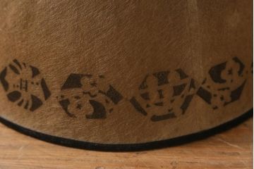 ビンテージ照明　レア!　レトロなシェードのペンダントライト(天井照明、電笠)(R-041258)