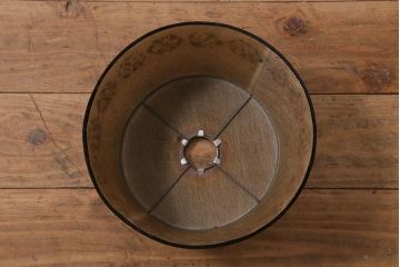 ビンテージ照明　レア!　レトロなシェードのペンダントライト(天井照明、電笠)(R-041258)