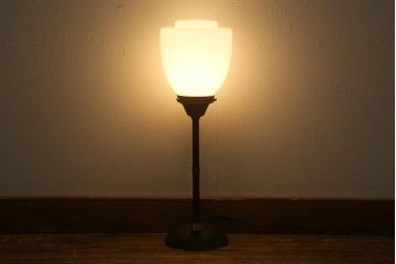 アンティーク照明　雪洞風のデザインが魅力的なスタンドライト(フロアスタンド、置き型照明)(R-041259)