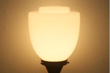 アンティーク照明　雪洞風のデザインが魅力的なスタンドライト(フロアスタンド、置き型照明)(R-041259)