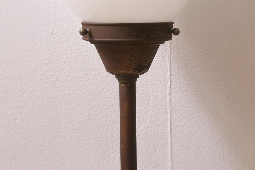 アンティーク照明　雪洞風のデザインが魅力的なスタンドライト(フロアスタンド、置き型照明)(R-041259)