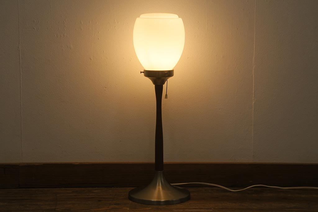 ヴィンテージ照明　レトロモダンな雪洞風スタンドライト(フロアスタンド、置き型照明、ビンテージ)(R-041260)