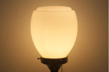 ヴィンテージ照明　レトロモダンな雪洞風スタンドライト(フロアスタンド、置き型照明、ビンテージ)(R-041260)