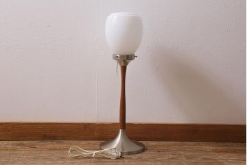 ヴィンテージ照明　レトロモダンな雪洞風スタンドライト(フロアスタンド、置き型照明、ビンテージ)(R-041260)