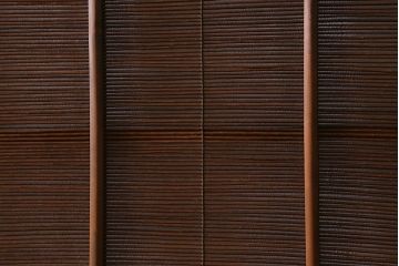 ビンテージ建具　菖蒲　日本風情を感じさせる透かし入りの御簾戸4枚セット(戸、簀戸、葭戸、夏障子、夏戸、葦戸)(R-041262)