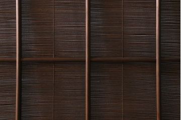 ビンテージ建具　菖蒲　日本風情を感じさせる透かし入りの御簾戸4枚セット(戸、簀戸、葭戸、夏障子、夏戸、葦戸)(R-041262)