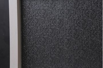 ヴィンテージ建具　レトロ　ダイヤガラス・すりガラス　清潔感漂うホワイトペイントのガラス戸2枚セット　(R-041266)