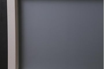 ヴィンテージ建具　レトロ　ダイヤガラス・すりガラス　清潔感漂うホワイトペイントのガラス戸2枚セット　(R-041266)