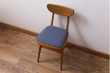 ビンテージ家具　オールドマルニ　maruni(マルニ木工)　小振りで可愛らしいデルタチェア(椅子、チェア、ダイニングチェア)(R-041267)