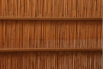ビンテージ建具　上品な和の雰囲気を高める御簾戸2枚セット(簾戸、簀戸、葭戸、夏障子、夏戸、葦戸)(R-041268)