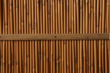 ビンテージ建具　上品な和の雰囲気を高める御簾戸2枚セット(簾戸、簀戸、葭戸、夏障子、夏戸、葦戸)(R-041268)