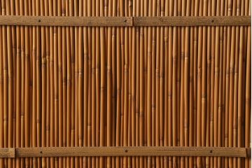 ビンテージ建具　上品な和の雰囲気を高める御簾戸2枚セット(簾戸、簀戸、葭戸、夏障子、夏戸、葦戸)(R-041268)