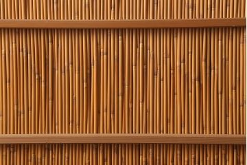 ビンテージ建具　上品な和の雰囲気を高める御簾戸2枚セット(簾戸、簀戸、葭戸、夏障子、夏戸、葦戸)(R-041268)