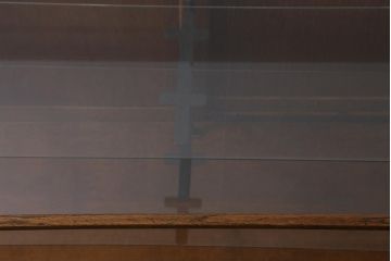 アンティーク家具　イギリスアンティーク　洗練された佇まいが魅力のガラスケース(ショーケース、陳列棚、飾り棚)(R-041273)