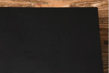 アンティーク雑貨　昭和初期　螺鈿細工　木製花台(漆器平卓)(R-041282)