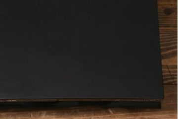 アンティーク雑貨　昭和初期　螺鈿細工　木製花台(漆器平卓)(R-041282)