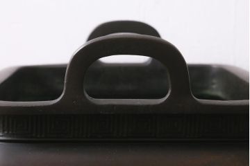 アンティーク雑貨　明治期　古銅耳付火鉢(中国香炉)(R-041283)