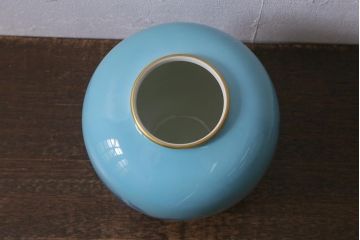 中古　深川製磁　色絵彩磁花瓶(R-041288)