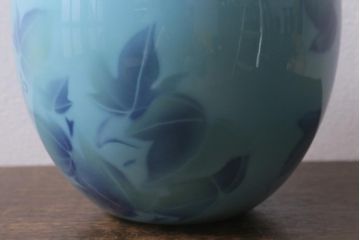 中古　深川製磁　色絵彩磁花瓶(R-041288)