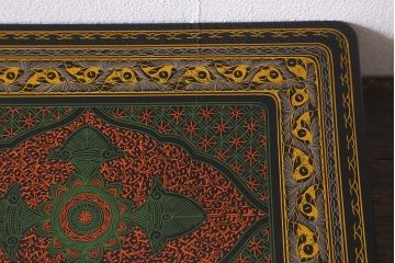 中古　?堂　彩蒟醤(きんま)文庫(木製漆器、文箱、硯箱)(R-041290)
