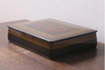 中古　?堂　彩蒟醤(きんま)文庫(木製漆器、文箱、硯箱)(R-041290)