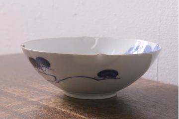 オールド香蘭社　有田焼　花蝶文　アゲハ蝶　深皿(鉢、食器)(R-041302)