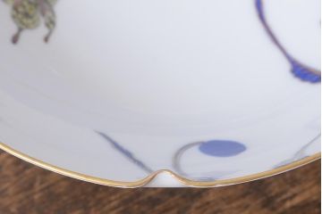 オールド香蘭社　有田焼　花蝶文　アゲハ蝶　深皿(鉢、食器)(R-041302)