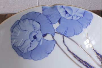 オールド香蘭社　有田焼　花蝶文　アゲハ蝶　深皿(鉢、食器)(R-041302)